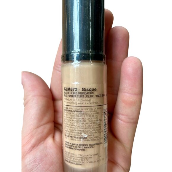 L.A. Girl Pro Matte HD Long Wear Liquid Foundation In Bisque 1 Fl Oz - Picture 2 of 3